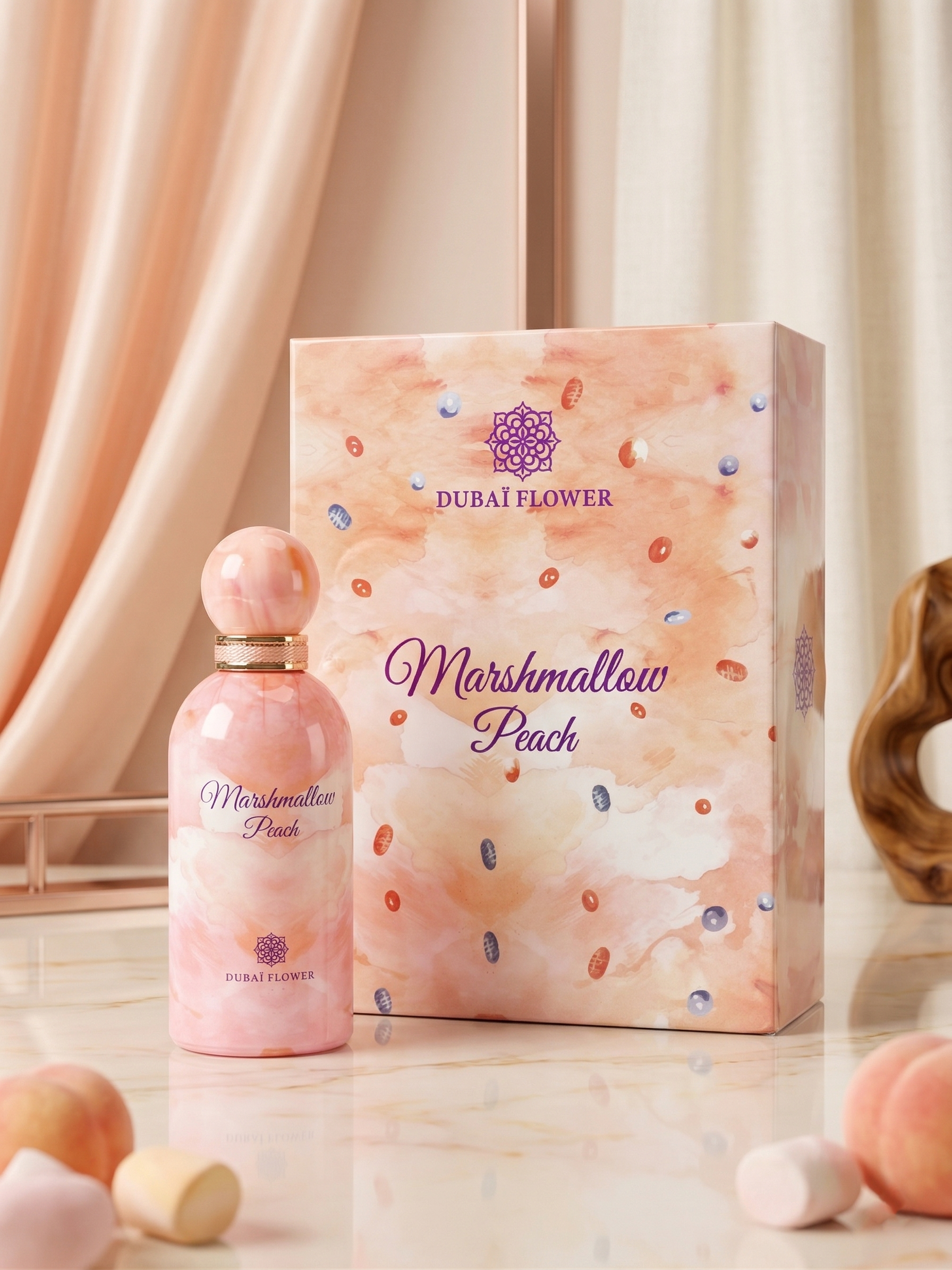 Dubaï Flower - Marshmallow Peach
