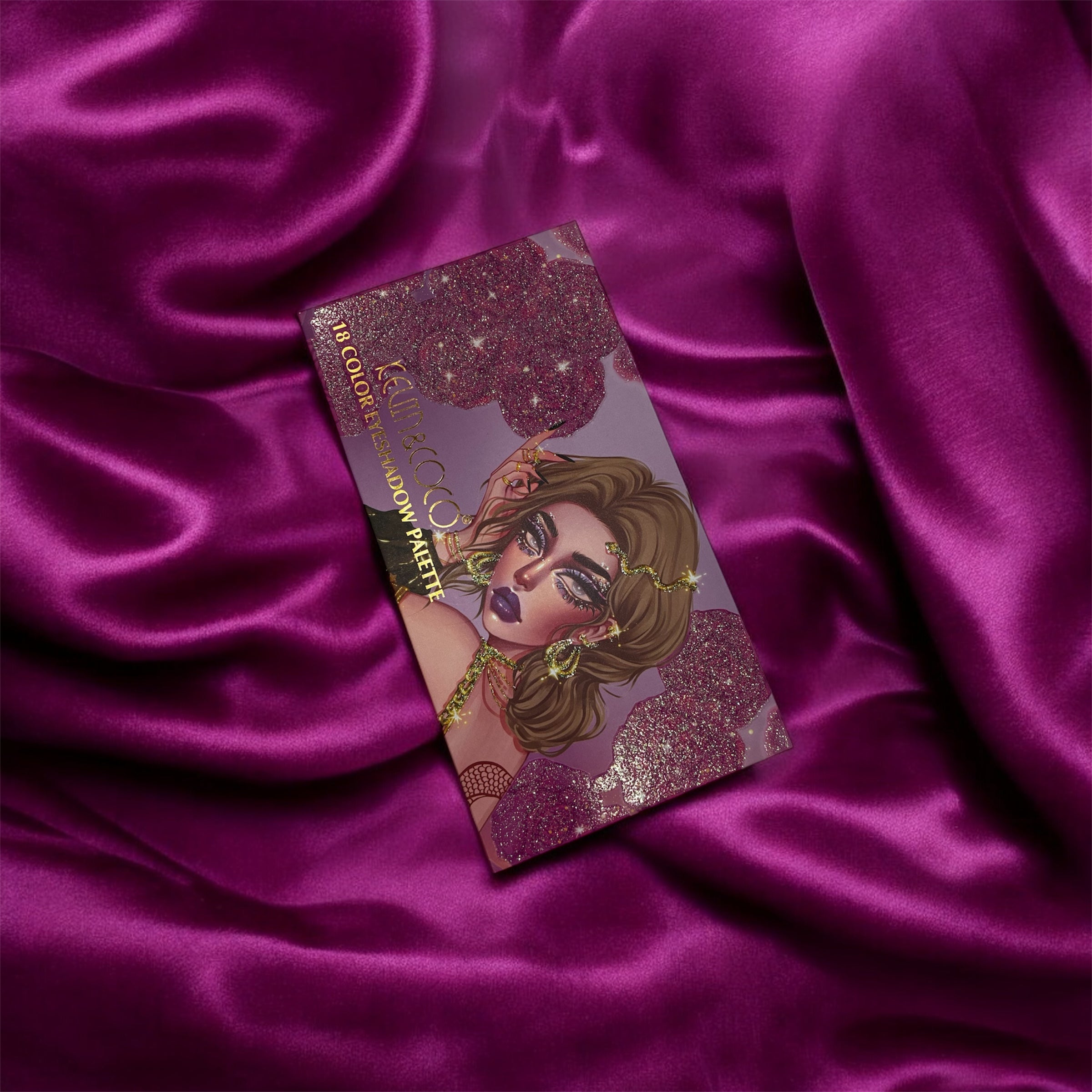 Palette de Fards à Paupières KEVIN & COCO – 18 Couleurs | Maquillage Yeux